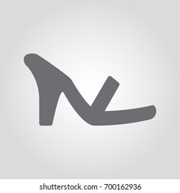 High heel summer pump sandal icon