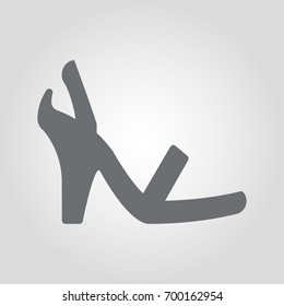 High heel summer pump sandal icon