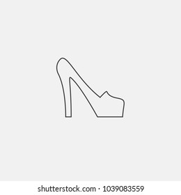 high heel vector icon