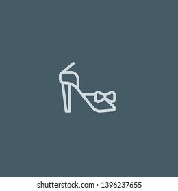 High Heel vector icon. High Heel concept stroke symbol design. Thin graphic elements vector illustration, outline pattern for your web site design, logo, UI. EPS 10.