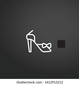 High Heel vector icon. High Heel concept stroke symbol design. Thin graphic elements vector illustration, outline pattern for your web site design, logo, UI. EPS 10.