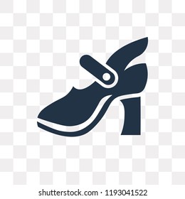 High Heel vector icon isolated on transparent background, High Heel transparency concept can be used web and mobile