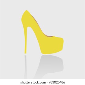 High Heel, Yellow Color