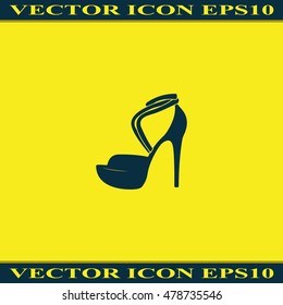 High heeled sandal illustration.