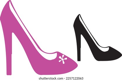 High heeled shoe eps ,digital cut file,shoe ,stiletto shoe,,shoe cut file, high heels , woman , nice shoes ,