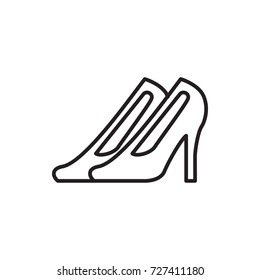 high heeled shoe icon