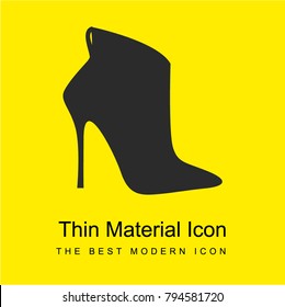 High Heels bright yellow material minimal icon or logo design