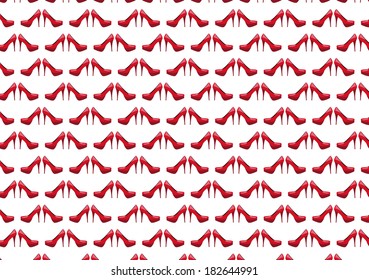 high heels fashion background seamless pattern