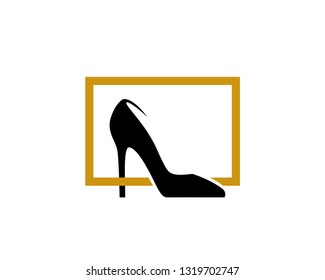 High Heels Fashion Logo Template, Icon, Symbol - Vector