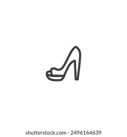 High Heels flat vector design