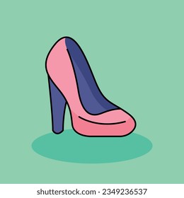 Ilustración del icono de la caricatura vectorial libre de tacones altos. concepto de icono de experiencia de cliente aislado. estilo de dibujos animados planos