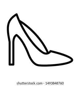 High Heels Glamour Fashion Vector Icon