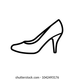 high heels icon design template