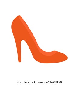 high heels icon flat color