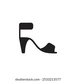 High heels icon Flat line illustration