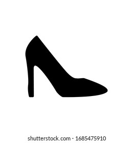 High heels icon with glyph style vector for your web design, logo, UI. illustration