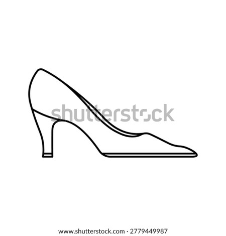 High Heels icon . illustration of high-heeled platform sandals.
