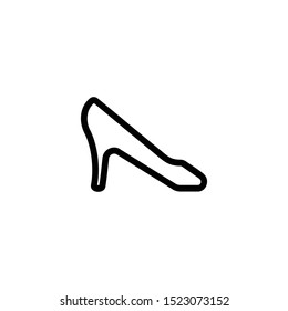 High heels icon isolated on white background. Vector art.