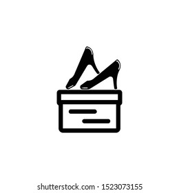 High heels icon isolated on white background. Vector art.