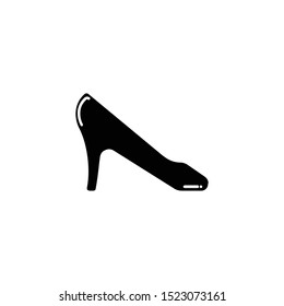 High heels icon isolated on white background. Vector art.