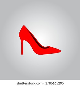 High heels icon isolated on white background. Vector art.