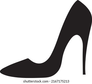 High heels icon isolated on white background. Vector art..eps
