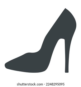 High heels icon isolated on white background. Vector art.