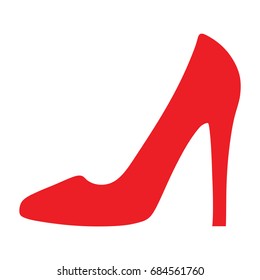 High heels icon isolated Vector art