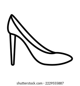 High Heels Icon Logo Design Vector Template Illustration Sign And Symbol Pixels Perfect