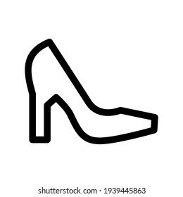 high heels icon or logo isolated sign symbol vector illustration - high quality black style vector icons
