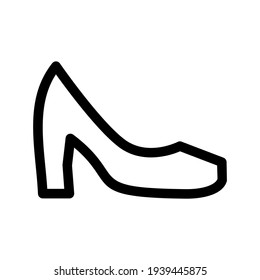 high heels icon or logo isolated sign symbol vector illustration - high quality black style vector icons

