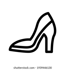 high heels icon or logo isolated sign symbol vector illustration - high quality black style vector icons
