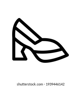 high heels icon or logo isolated sign symbol vector illustration - high quality black style vector icons
