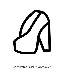 high heels icon or logo isolated sign symbol vector illustration - high quality black style vector icons
