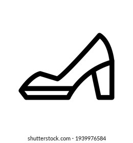 high heels icon or logo isolated sign symbol vector illustration - high quality black style vector icons
