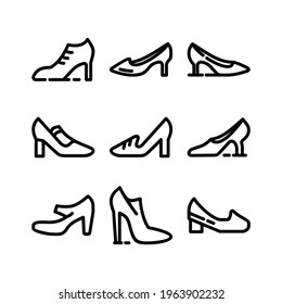 high heels icon or logo isolated sign symbol vector illustration - Collection of high quality black style vector icons
