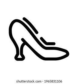 high heels icon or logo isolated sign symbol vector illustration - high quality black style vector icons
