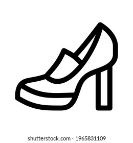 high heels icon or logo isolated sign symbol vector illustration - high quality black style vector icons
