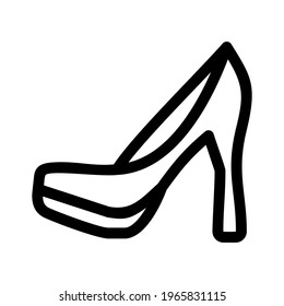 high heels icon or logo isolated sign symbol vector illustration - high quality black style vector icons
