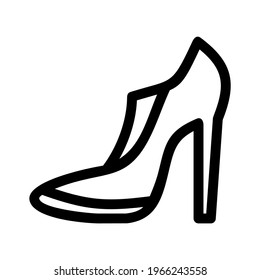 high heels icon or logo isolated sign symbol vector illustration - high quality black style vector icons
