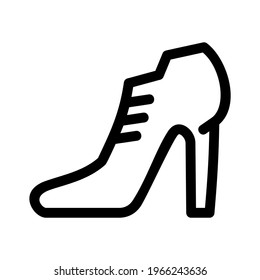 Symbol mit hohen Absätzen oder Logo einzeln auf Zeichen, Vektorgrafik - hochwertige Vektorsymbole mit schwarzem Stil
