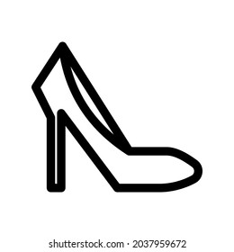 high heels icon or logo isolated sign symbol vector illustration - high quality black style vector icons
