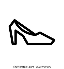 high heels icon or logo isolated sign symbol vector illustration - high quality black style vector icons
