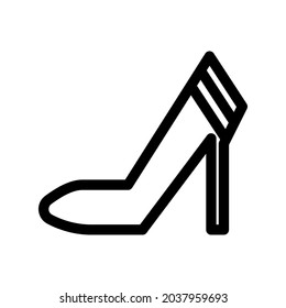 high heels icon or logo isolated sign symbol vector illustration - high quality black style vector icons
