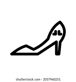high heels icon or logo isolated sign symbol vector illustration - high quality black style vector icons
