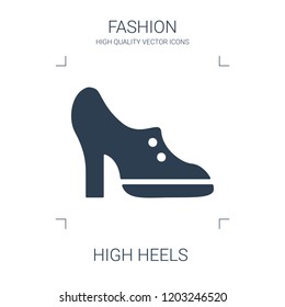 high heels icon. high quality filled high heels icon on white background. from fashion collection flat trendy vector high heels symbol. use for web and mobile