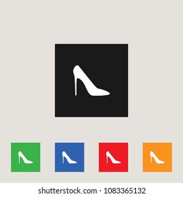 High heels icon, stock vector illustration, EPS10.