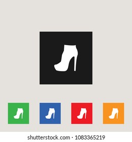 High heels icon, stock vector illustration, EPS10.