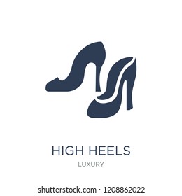 High heels icon. Trendy flat vector High heels icon on white background from Luxury collection, vector illustration can be use for web and mobile, eps10