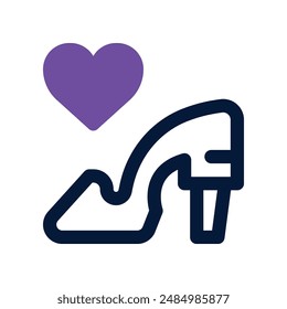 high heels icon. vector dual tone icon for your website, mobile, presentation, and logo design.